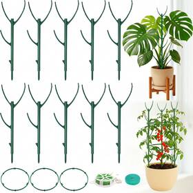 U0072 Unijoy Monstera Plant Support Stakes Indoor - 10-pack Stackable Sticks 25 Inch Tall Tr