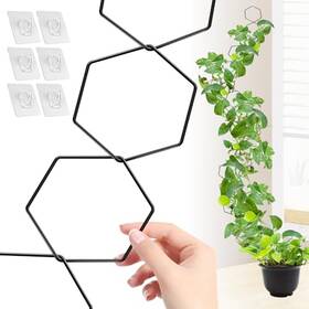 Ppb01 Unoone Plant Trellis For Climbing Plants Indoor - Black Steel Sturdy And