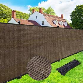 Upgrade B09xxwlshp 5x50 Commercial Privacy Screen Fence Shade Cover With Brass Grommets Mocha