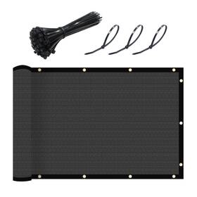 B0bydsr3bj Upgrade Fence Privacy Screen 8x25 Ft Commercial Shade Cover Brass Grommets Dark