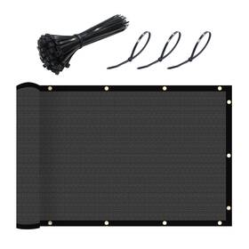 Upgrade B0bydy8j8l 6ftx50ft Fence Privacy Screen Commercial Shade Cover Brass Grommets Dark G