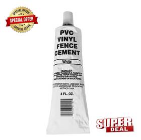 Us Fence #73002172 Freedom 6.375-in X 1.375-in Clear Pvc Vinyl Cement For
