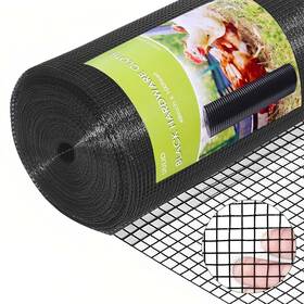 Uulid Uudhl003 Hardware Cloth 1/2 Inch 48 X 100ft Ft Black Mesh -19 Gauge Vinyl Coated