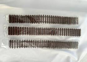 Uxcell 634149374588 35 Inch Miniature Garden Fence Mini Ornament Wood Picket 3pk