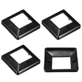 Uxcell 745065869857 4pcs Post Skirt 80mm/3.15 Inch Plastic Split Style Base Cover Trim