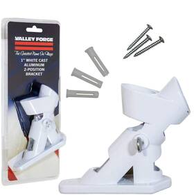Valley Forge 785614624131 American Flag Aluminum Bracket White Powder Coated 2-position