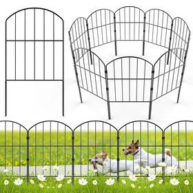 Vc-df19p Vancastle Decorative Garden Fence Outdoor 19 Panels Rustproof Metal Landscape Barrier