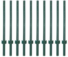 Vasgor 731525281321 4 Feet Sturdy Duty Metal Fence Post Garden U For Fencing - 10 Pack Vasgor 731525281321 4 Feet Sturdy Duty Metal Fence Post Garden U For Fencing - 10 Pack