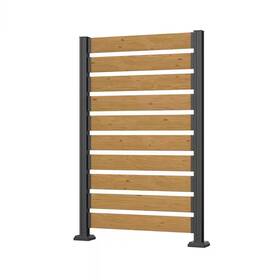 Veikous 313089721781 5.74 Ft X 3.35 1-panel Outdoor Fir Wood Flat Top Privacy Fence Screen With