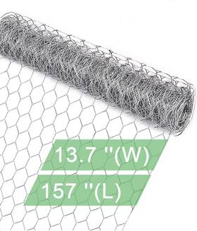 Vensovo 445033813891 Vnesovo Galvanized Chicken Wire Mesh - Garden Animal Barrier Fence 0.8 Inch Mes