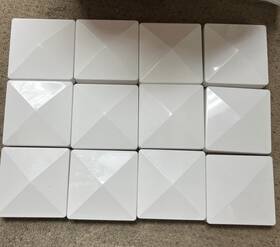 Veranda 040933125265 5 Inch X 4.75 Post Size White Vinyl Pyramid Fenc Top 12pk