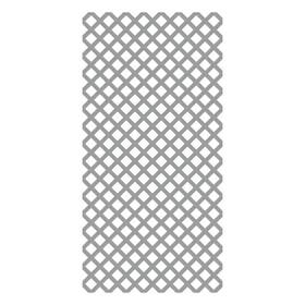 Veranda 040933455454 4 Ft. X 8 Gray Classic Diamond Vinyl Lattice Panel