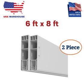 Veranda 040933567966 Linden 6 Ft. X 8 Privacy Framed Flat Vinyl Fence Panel Rails 2-piece