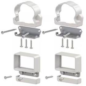 Veranda 313057564587 Traditional/williamsburg White Line Bracket Kit 4-piece