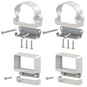 Veranda 445014356324 Traditional/williamsburg White Line Bracket Kit 4-piece