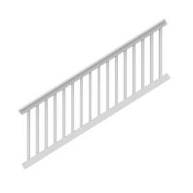 Veranda 445028821825 T-rail 8 Ft. X 36 Inch Actual Size 91-3/4 L 34-1/15 H Vinyl Railing Stai