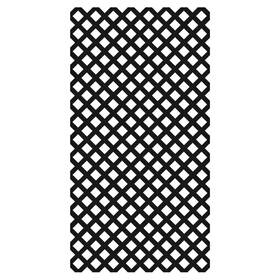 Veranda 711181790603 Garden Vinyl Lattice 4 Ft X 8 Black Resists Discoloration Scratches