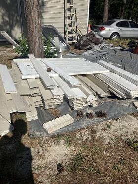 Tzuf1pw6hog Veranda Used White Vinyl Fence 90.00 A Panel With Posts