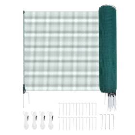 Vevor 197988181019 Temporary Fence With Posts 3.9 X 98.4 Ft Plastic Mesh Fencing Garden Safety Fe
