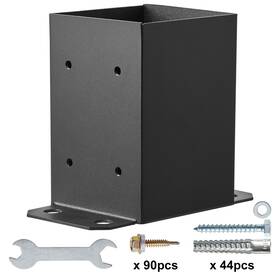 Vevor 197988273004 10 Pack 4x4 Post Base Brackets Heavy Duty Wood Fence Anchor Deck Support