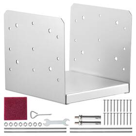 Vevor 197988275428 8 Inch X Post Base 1pcs Stainless Steel Adjustable Anchor Bracket Internal 7