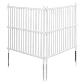 Vevor 197988360230 2 Panels Outdoor Privacy Screen 48x48 In A/c Fence With 19.7 Gap Weatherproof