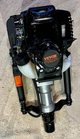 Vevor 197988574378 Gas Powered T Post Driver 37.77cc 4 Stroke Fence Piling Pounder With 2 Heads