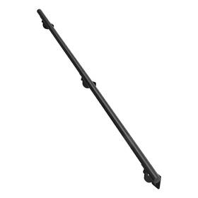 Vevor 197988877325 6ft Wall Mounted Stair Handrail Black Aluminum Indoor Outdoor Railing