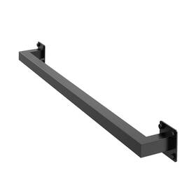 Vevor 197988878537 4ft Wall Mounted Stair Handrail Black Iron 250lbs Load Capacity Square Tube
