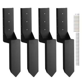 Vevor 313050982968 Fence Post Anchor Repair Kit 4 Pack Inner Diameter 3.5 X Inch Heavy Duty Fenc