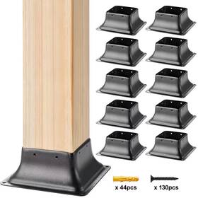 Vevor 445039418496 Post Base 4 Inch X 10-pieces Internal 3.6 Heavy Duty Powder-coated Vevor 445039418496 Post Base 4 Inch X 10-pieces Internal 3.6 Heavy Duty Powder-coated