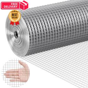 48in50duoma Vevor Hardware Cloth 1/2 Inch 48in X 50 Ft 19 Gauge Hot 48ftft 50ft Silver