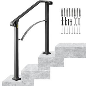 Vevor 609832180692 Handrails For Outdoor Steps Fit 2 Or 3 Stair Railing Arch# Vevor 609832180692 Handrails For Outdoor Steps Fit 2 Or 3 Stair Railing Arch#
