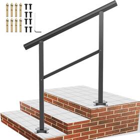 Vevor 650971613381 Outdoor Handrail 165lbs Load Stairs Aluminum Stair Handra