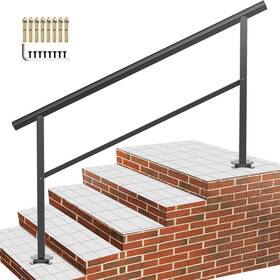 Vevor 650971645368 Outdoor Handrail 165lbs Load Stairs Aluminum Stair Handra