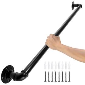 Vevor 768558064270 Pipe Stair Handrail 2ft Staircase 440lbs Load Capacity Carbon Steel