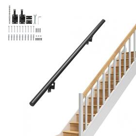Vevor 840349948607 Handrail Stair Railing 5 Ft Wall Mount Handrails For Indoor Stairs Thic
