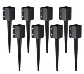 Fx-3.5-24-8 Vevor Fence Post Anchor Ground Spike 8 Pack 24 X 4 Inches Outer