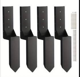 Wgb-3.7-24-6 Vevor Fence Post Anchor Repair Kit 4 Pack Inner 3.5 Inch X3.5 Support Stakes