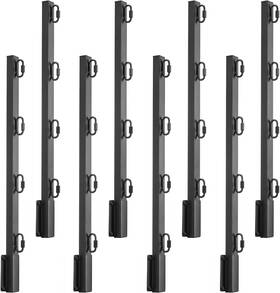 Yx25-008 Vevor 8-pack 23.8 In Barbed Wire Arm Fence Post Extenders Black