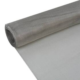 142258 Vidaxl Mesh Screen Stainless Steel 39.4x196.9 Inch Silver 142258 Vidaxl Mesh Screen Stainless Steel 39.4x196.9 Inch Silver