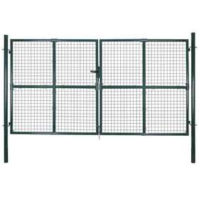 145049 Vidaxl Fence Gate Metal Post Outdoor Garden Powder-coated Steel 145049 Vidaxl Fence Gate Metal Post Outdoor Garden Powder-coated Steel