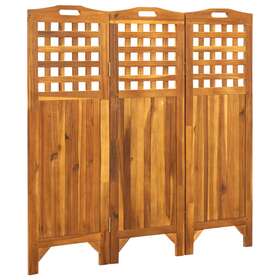 311877 Vidaxl Room Divider Freestanding Privacy Screen For Office Solid Wood Acacia