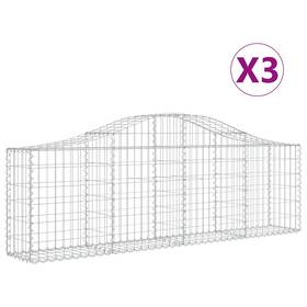 Vidaxl 3145389 Gabion Basket Arched Planter For Flower Galvanized Iron