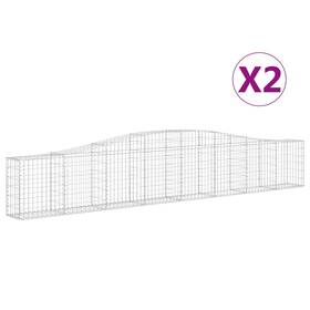 3145800 Vidaxl Gabion Basket Arched Planter For Flower Galvanized Iron