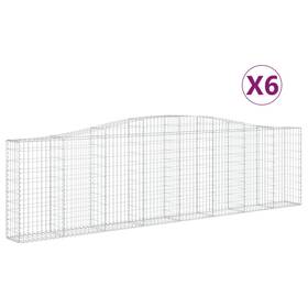 3145830 Vidaxl Gabion Basket Arched Planter For Flower Galvanized Iron