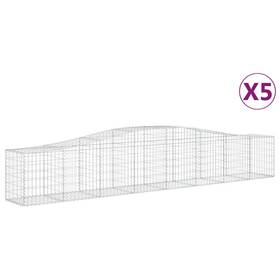 Vidaxl 3145933 Gabion Basket Arched Planter For Flower Galvanized Iron