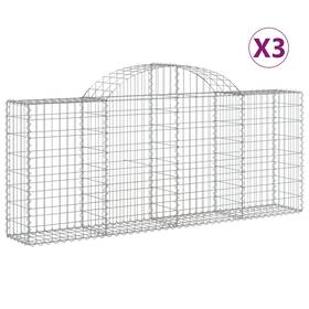 3146090 Vidaxl Gabion Basket Arched Planter For Flower Galvanized Iron