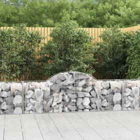 3146278 Vidaxl Gabion Basket Arched Planter For Flower Galvanized Iron Vid