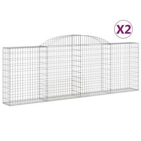 3146521 Vidaxl Gabion Basket Arched Planter For Flower Galvanized Iron
